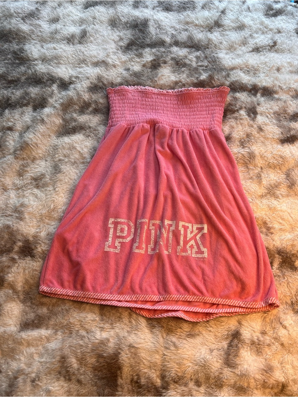 Rare Vintage Y2K PINK Victoria's Secret Bubblegum Pink Strapless Tube Top - Picture 9 of 9